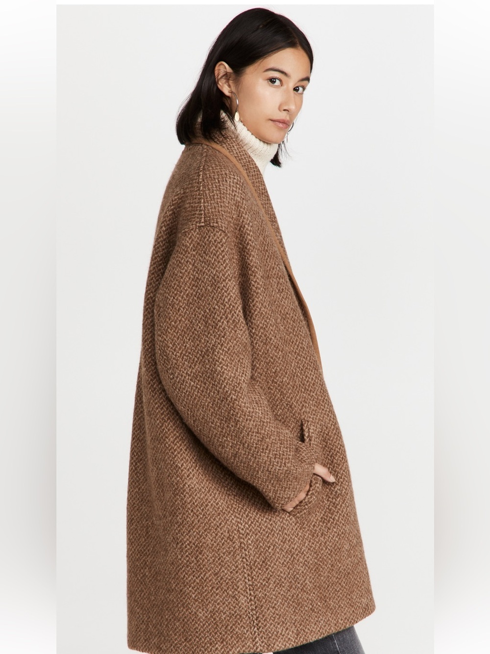 ISABEL MARANT ÉTOILE Sz 38 (US MEDIUM) Jelanyo Coat In Camel In Brown - Picture 3 of 14
